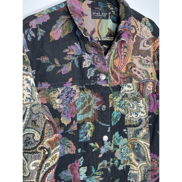 Vintage Allen Wah Multi Pattern Buttoned Jacket - Picture 3 of 7